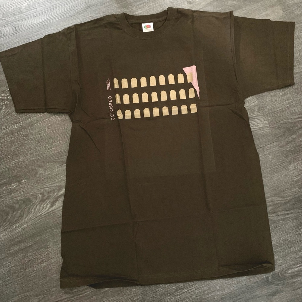 Fruit of the Loom Rome Italy Roma Colosseo Italian T-Shirt Brown Unisex L. NWT - Picture 4 of 9